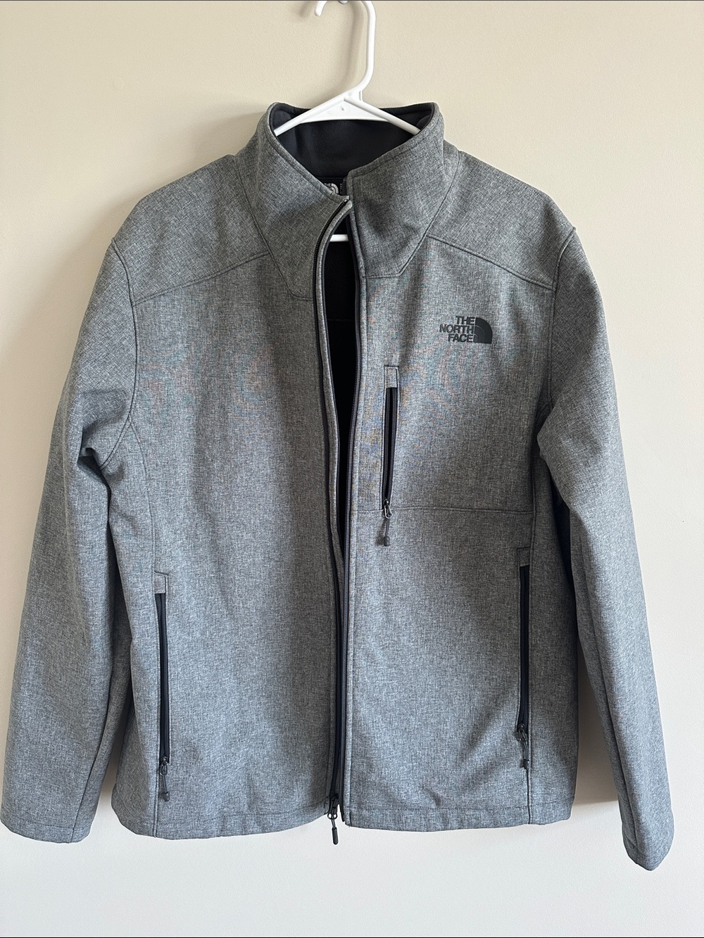 The North Face Men's Heather Grey Softshell Jacket